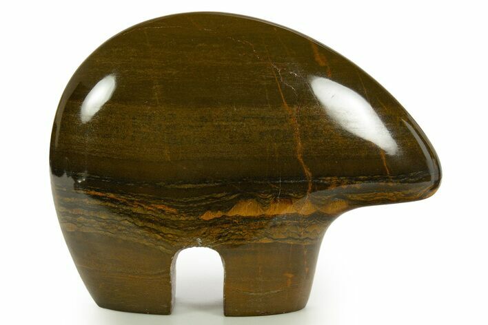 Polished Packsaddle Tiger's Eye Zuni Bear - Australia #344894